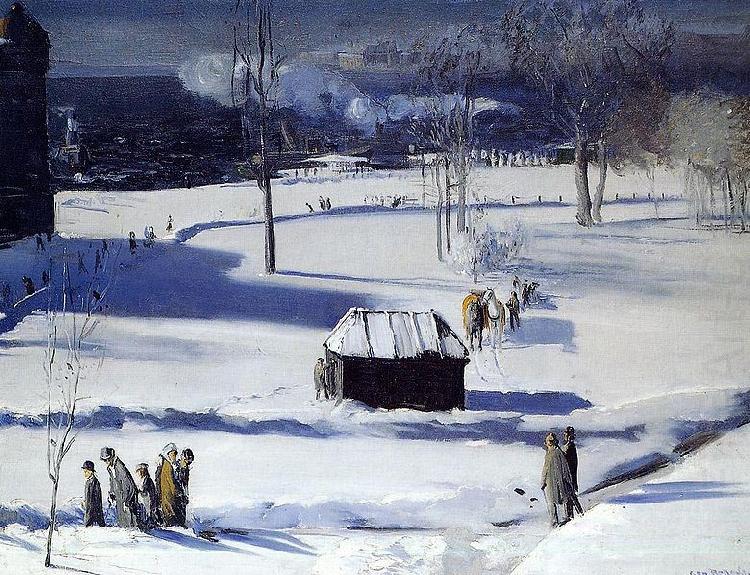George Wesley Bellows Blue Snow the Battery china oil painting image